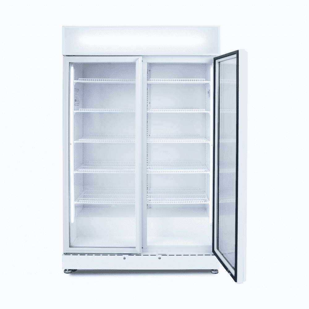 Bromic White Upright 2 Door Display Fridge 885L GM0900LWECO-NR