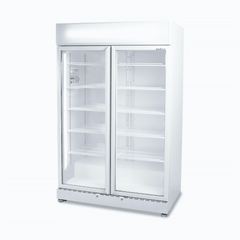 Bromic White Upright 2 Door Display Fridge 885L GM0900LWECO-NR