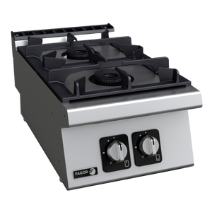 Fagor Kore 700 Series 400mm 2 Burner Gas Cooktop - C-G720H
