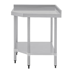 Vogue 430 Grade Stainless Steel Corner Tables