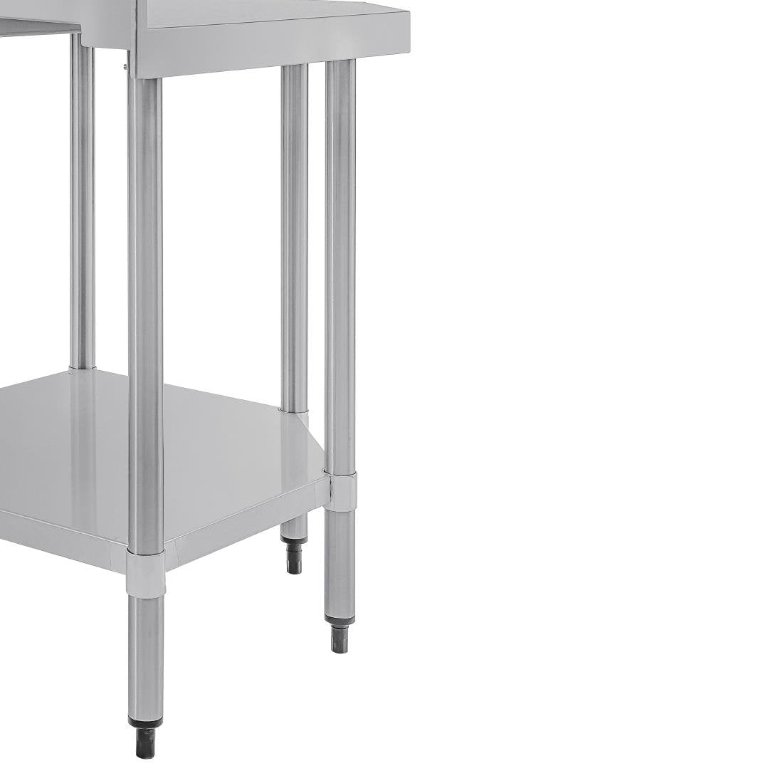 Vogue 430 Grade Stainless Steel Corner Tables