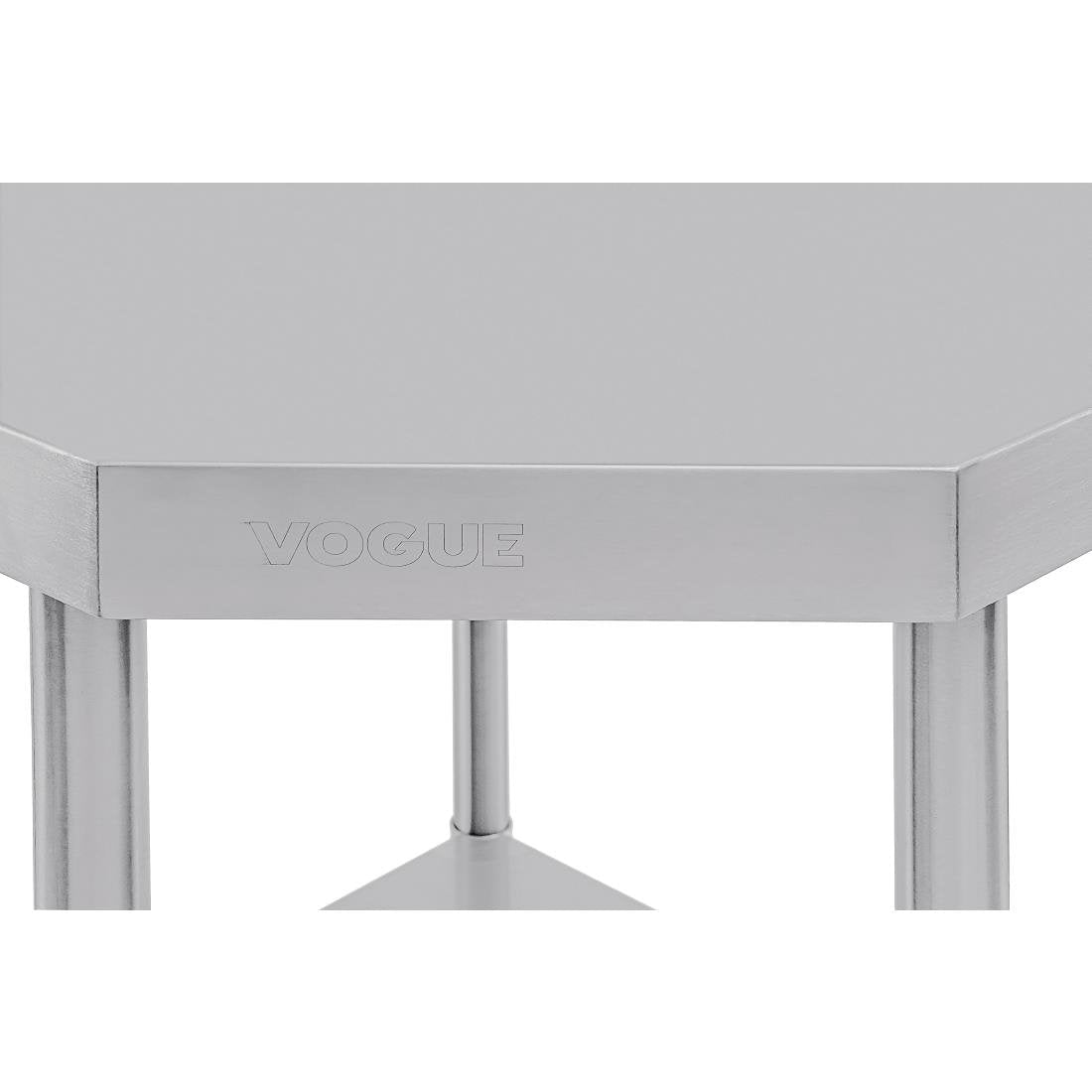 Vogue 430 Grade Stainless Steel Corner Tables