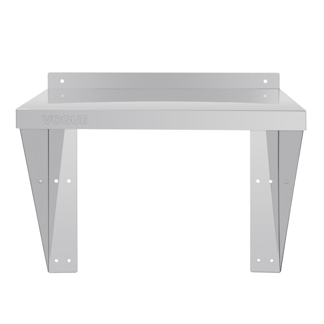 Vogue 430 Grade Stainless Steel Microwave Shelf Large