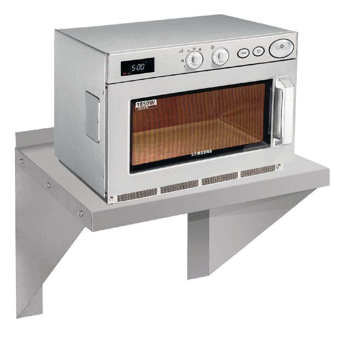 Vogue 430 Grade Stainless Steel Microwave Shelf Large