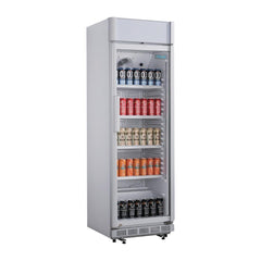 Polar C-Series Upright Display Cooler with Light Box 346Ltr