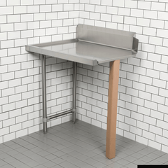 Modular Systems Modular System Clean Dish Table With Splashback CDT-1200L