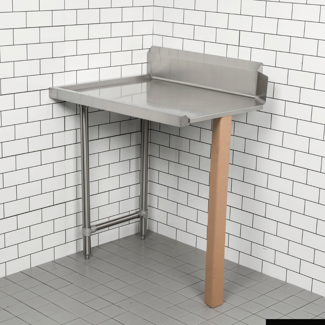 Modular Systems Modular System Clean Dish Table With Splashback CDT-1200L