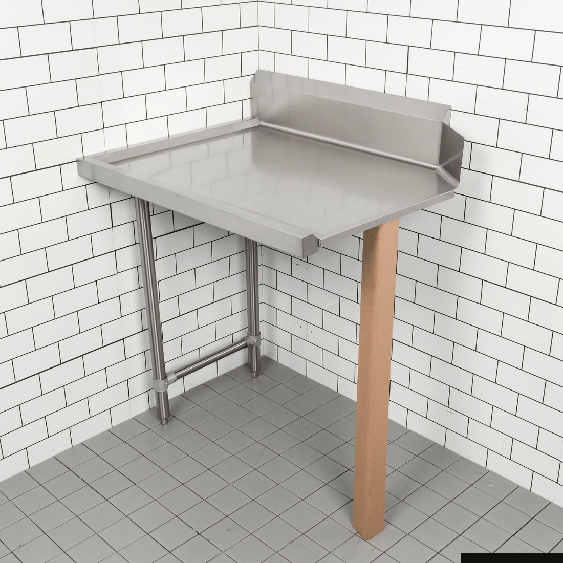 Modular Systems Modular System Clean Dish Table With Splashback CDT-1200L