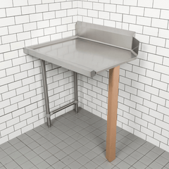 Modular Systems CDT-1200R Modular System Clean Dish Table with Splashback