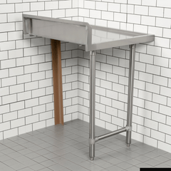 Modular Systems Modular System Clean Dish Table With Splashback CDT-1200L
