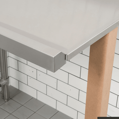 Modular Systems Modular System Clean Dish Table With Splashback CDT-1200L