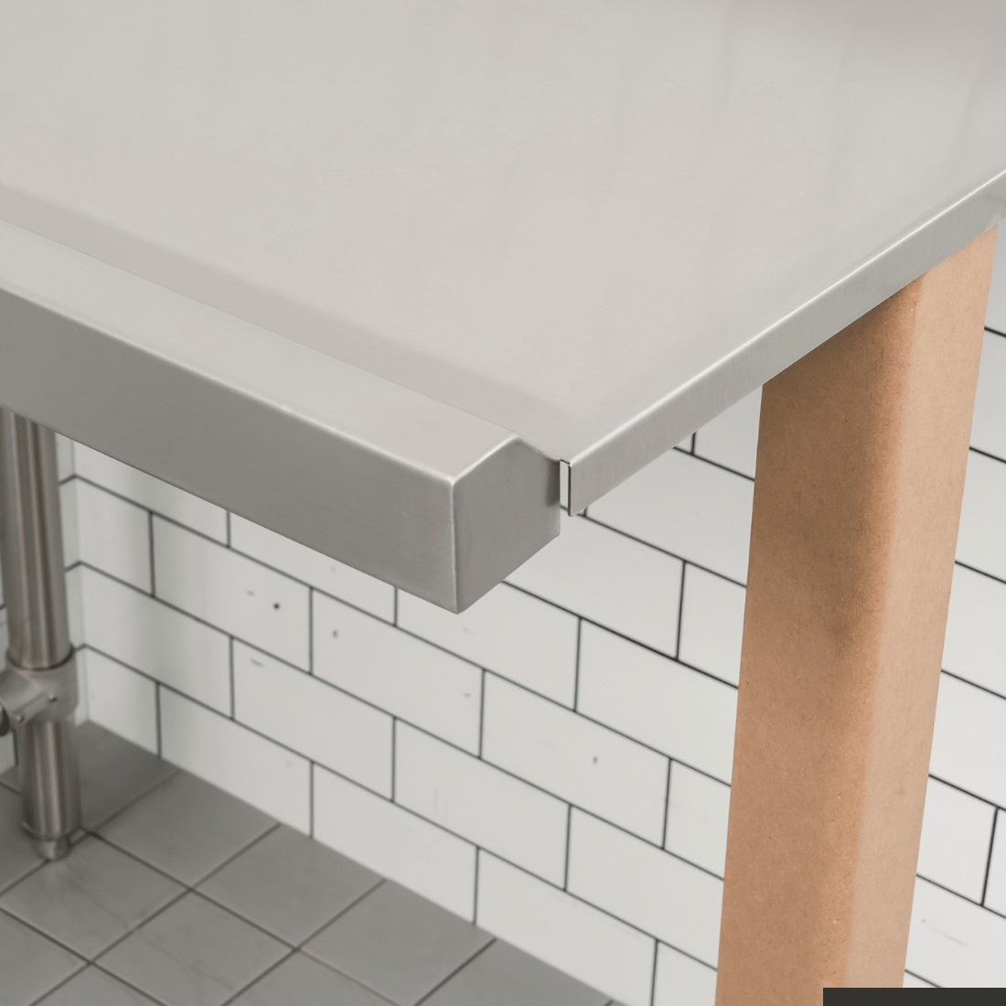 Modular Systems Modular System Clean Dish Table With Splashback CDT-1200L