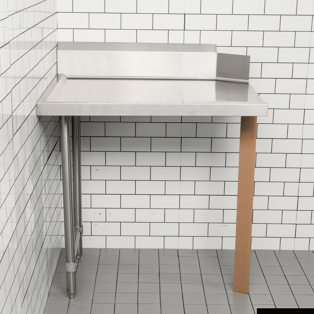 Modular Systems Modular System Clean Dish Table With Splashback CDT-1200L