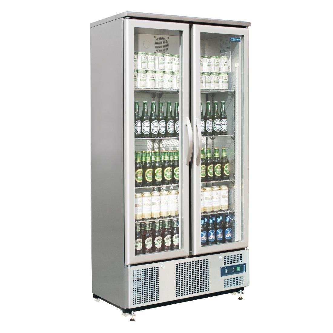 Polar G-Series 2 Hinged Door Upright Back Bar Cooler 490Ltr