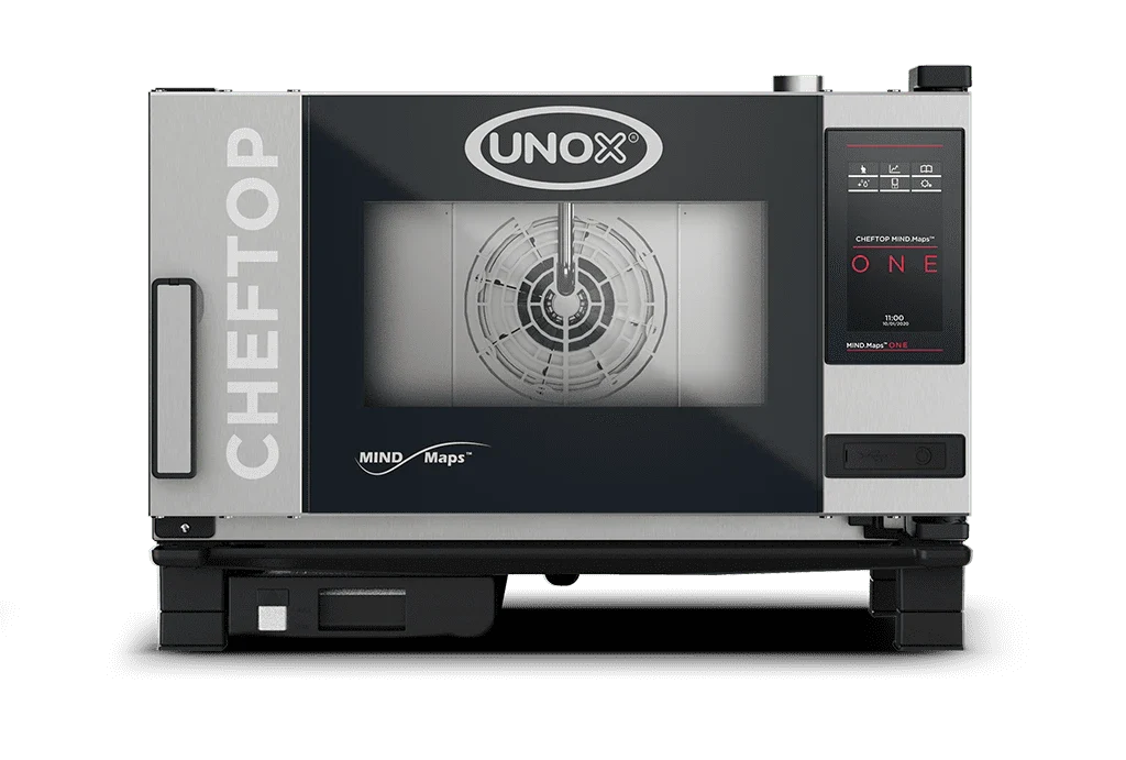 UNOX CHEFTOP MIND.Maps ONE Electric  Combi Oven Steamer 3 Tray GN 1/1 XEVC-0311
