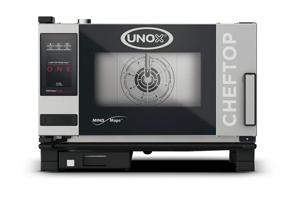UNOX CHEFTOP MIND.Maps ONE Electric  Combi Oven Steamer 3 Tray GN 1/1 XEVC-0311