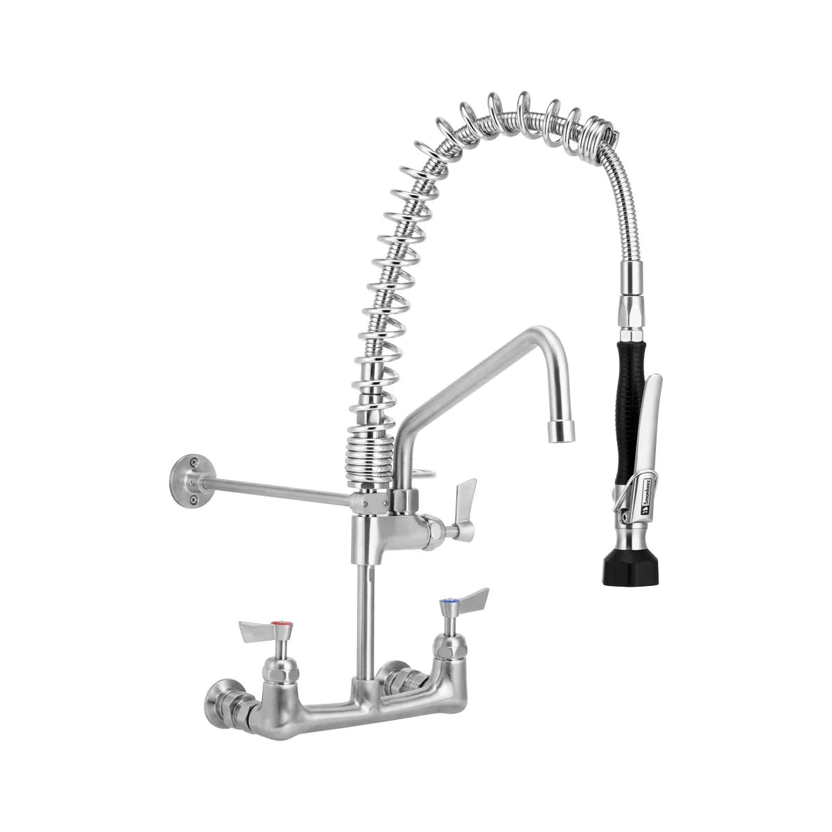 3Monkeez CLEAN-A-JET Exposed Wall Mount Compact Pre Rinse Unit With Spreaders
