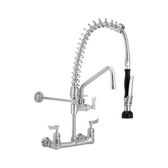 3Monkeez CLEAN-A-JET Exposed Wall Mount Compact Pre Rinse Unit With Spreaders