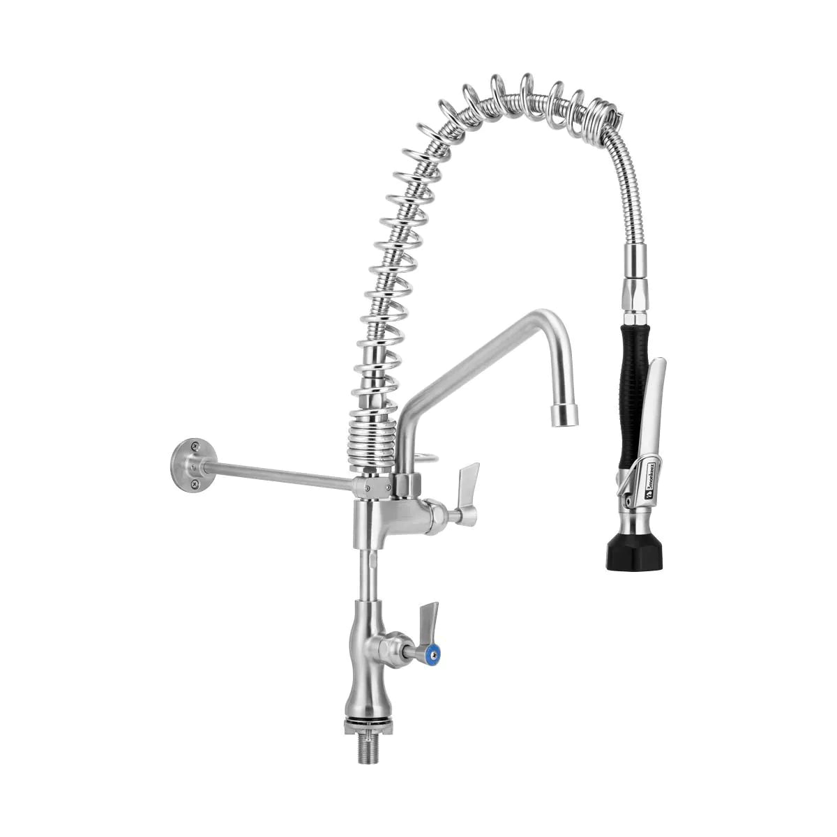 Compact Stainless Steel Single Bench Mount Pre-Rinse Option with Pot Filler