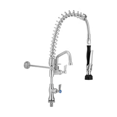 Compact Stainless Steel Single Bench Mount Pre-Rinse Option with Pot Filler