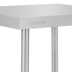Vogue 304 Grade Premium Stainless Steel Table 600mm Depth