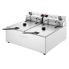 Apuro Double Fryer - 2x5Ltr 2x2.8kW