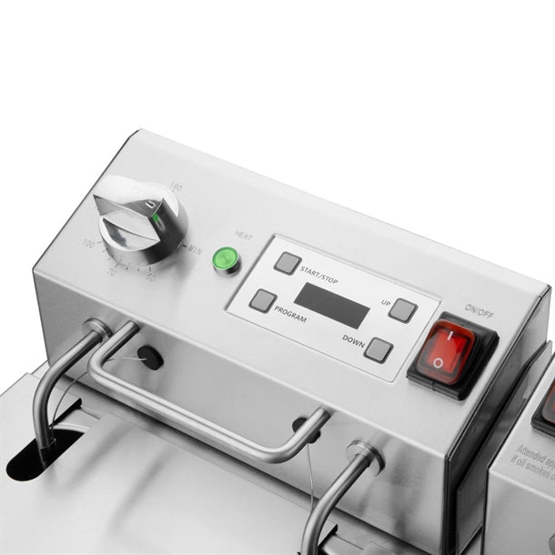 Apuro Double Fryer - 2x5Ltr 2x2.8kW