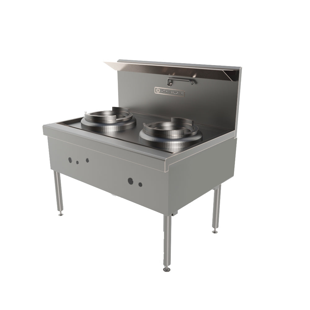 Goldstein Gas 2 Woks 356 mm Diameter, CWA2D/R Dual Ring CWA2