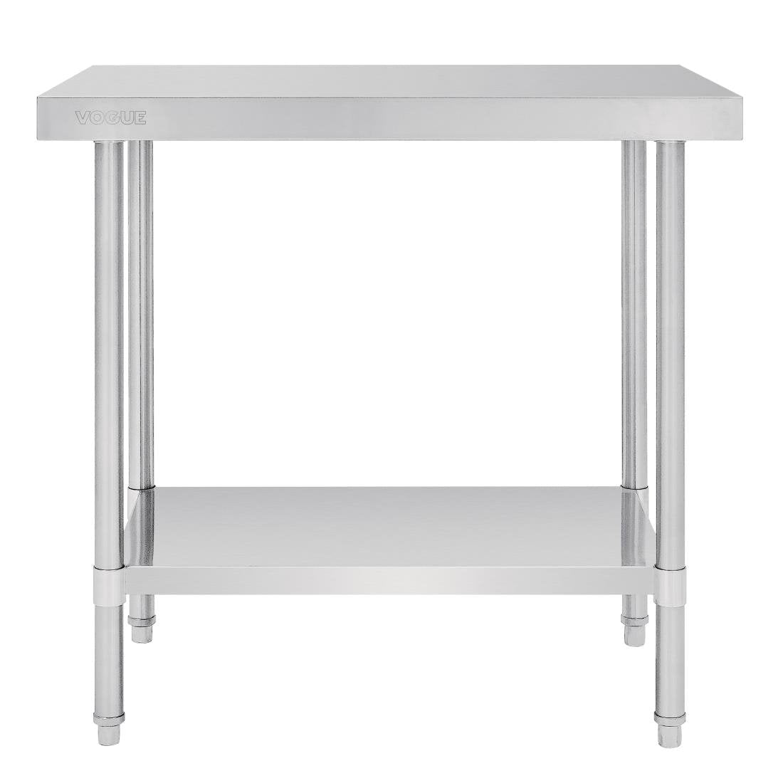 Vogue 304 Grade Premium Stainless Steel Table 600mm Depth