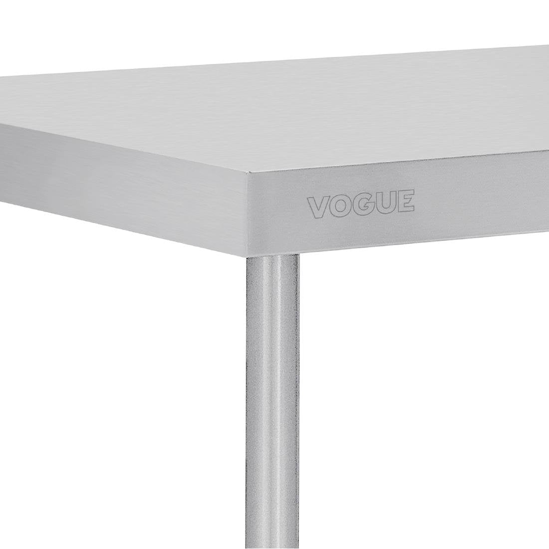 Vogue 304 Grade Premium Stainless Steel Table 600mm Depth