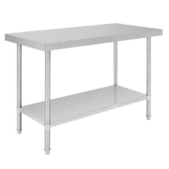 Vogue 304 Grade Premium Stainless Steel Table 600mm Depth