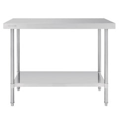 Vogue 304 Grade Premium Stainless Steel Table 600mm Depth