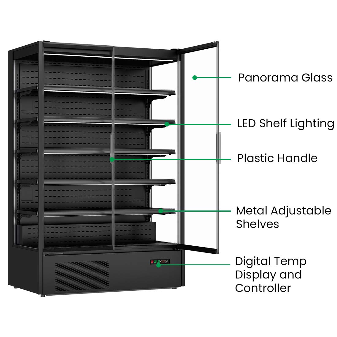 Thermaster Supermarket Panorama 2 Door Chiller Display DC-125B