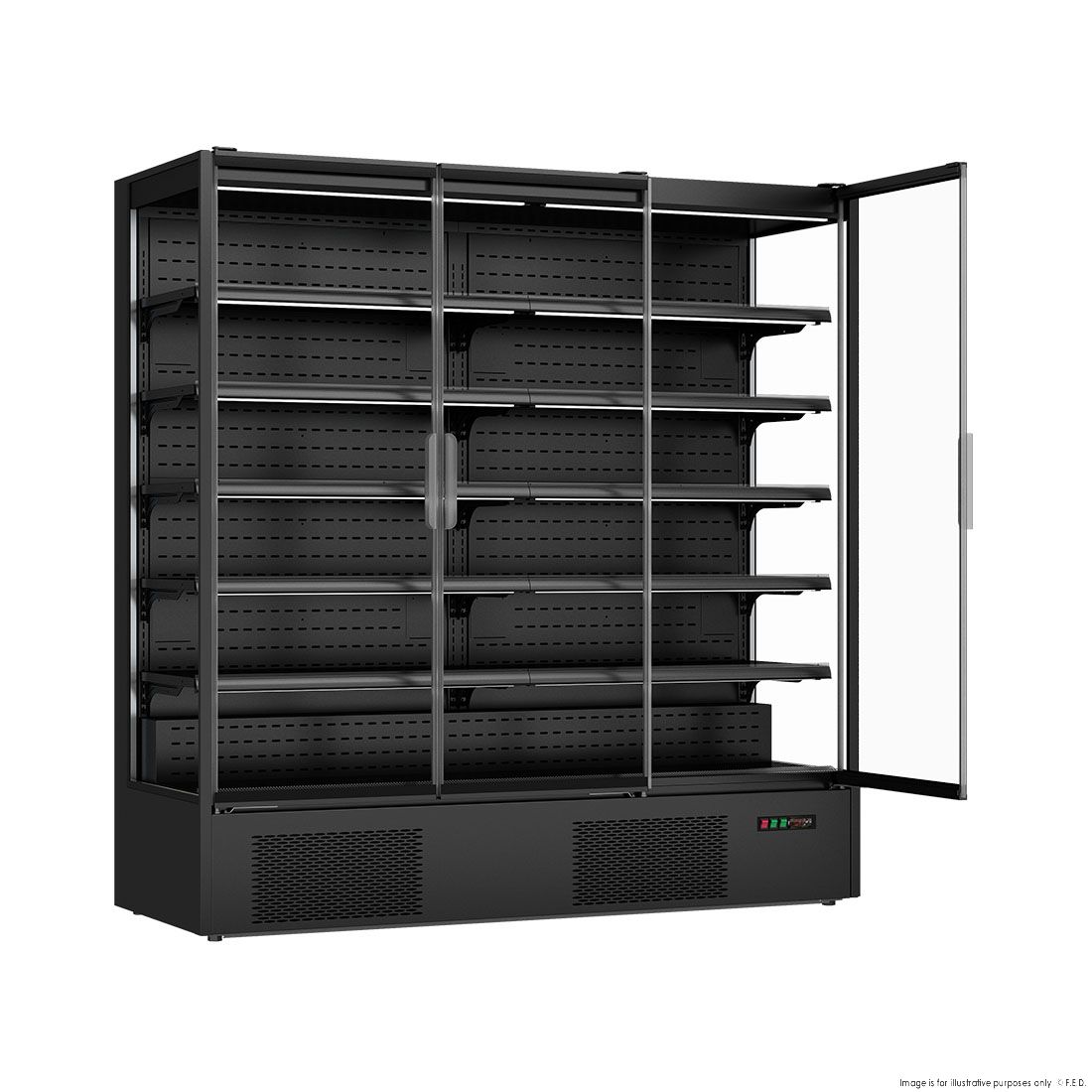 Thermaster Supermarket Panorama 3 Door Chiller Display DC-187B
