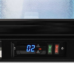 AG Three 3 Sliding Door Bar Fridge Black BEER3-SD