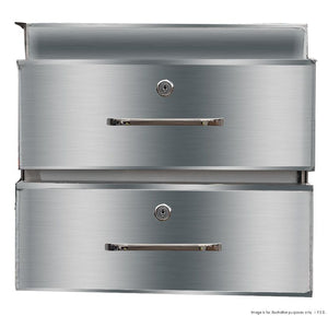 F.H.E Stainless Steel Double Drawer DR-02/A