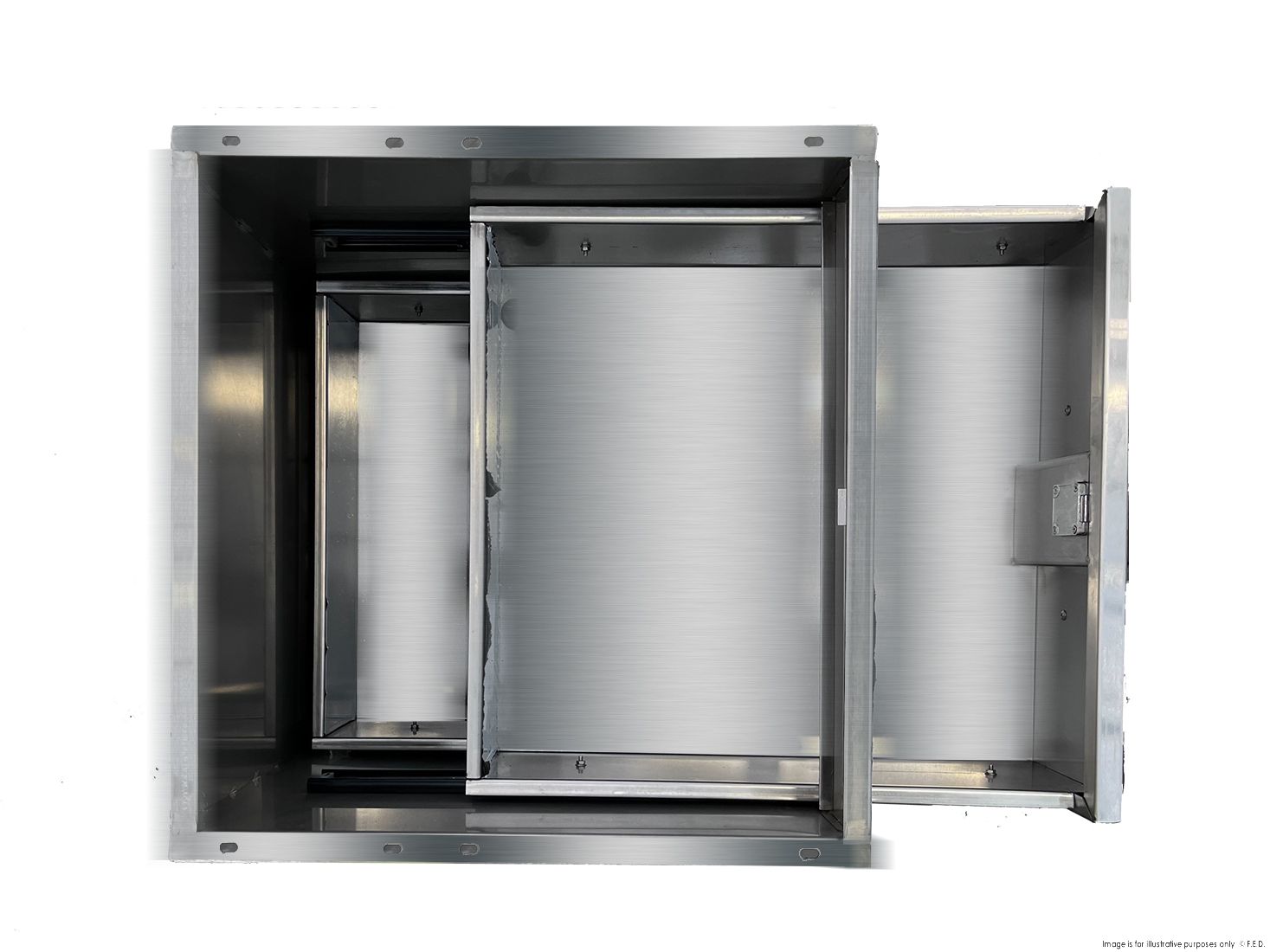 F.H.E Stainless Steel Double Drawer DR-02/A