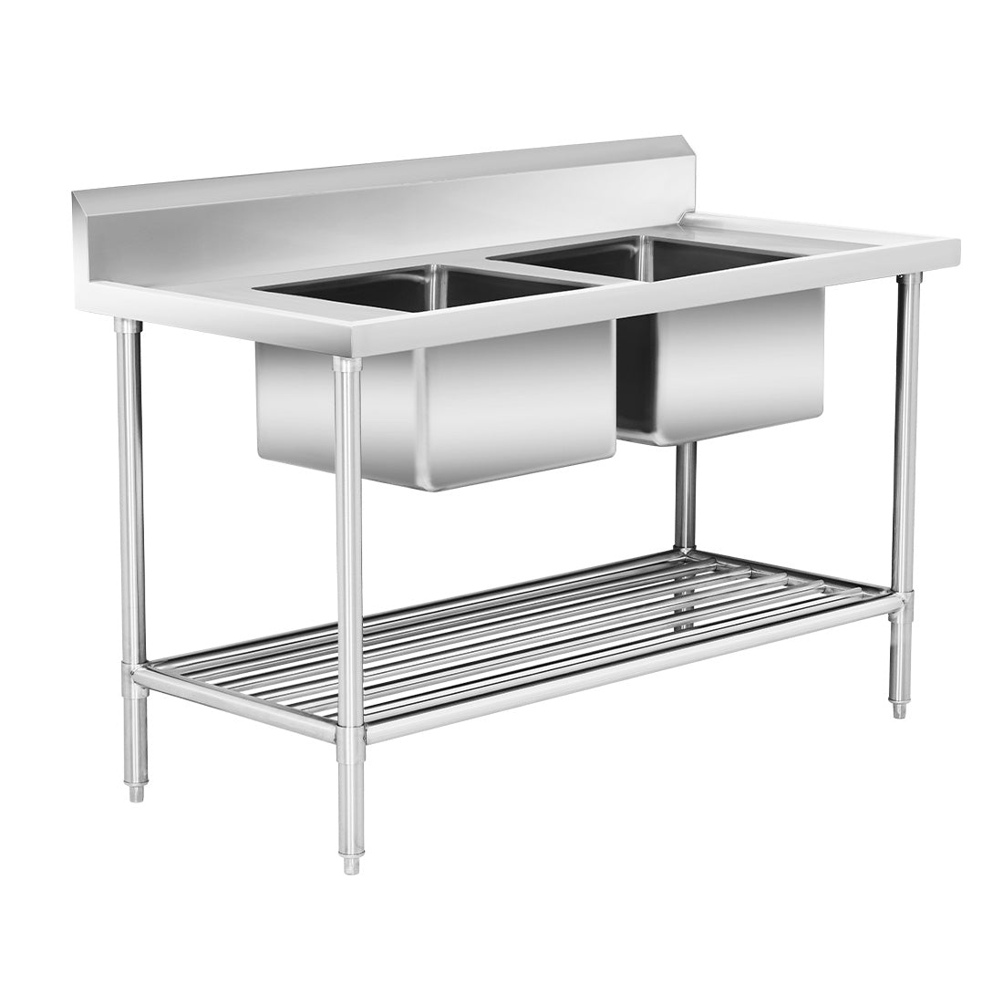 Modular Systems DSB7-1500C/A Modular System Double Centre Sink Bench with Pot Undershelf