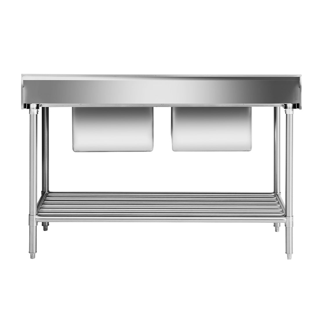 Modular Systems DSB7-1500C/A Modular System Double Centre Sink Bench with Pot Undershelf