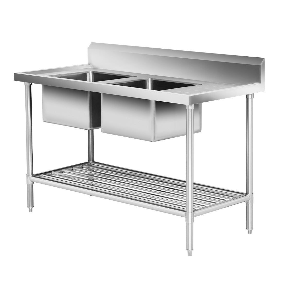 Modular Systems DSB7-1500L/A Double Left Sink Bench with Pot Undershelf