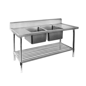 Modular Systems DSB7-1800C/A Double Centre Sink Bench with Pot Undershelf