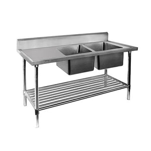 Modular Systems DSB7-1800R/A Double Right Sink Bench with Pot Undershelf