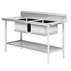 Modular Systems DSBD7-1500R/A Right Inlet Double Sink Dishwasher Bench