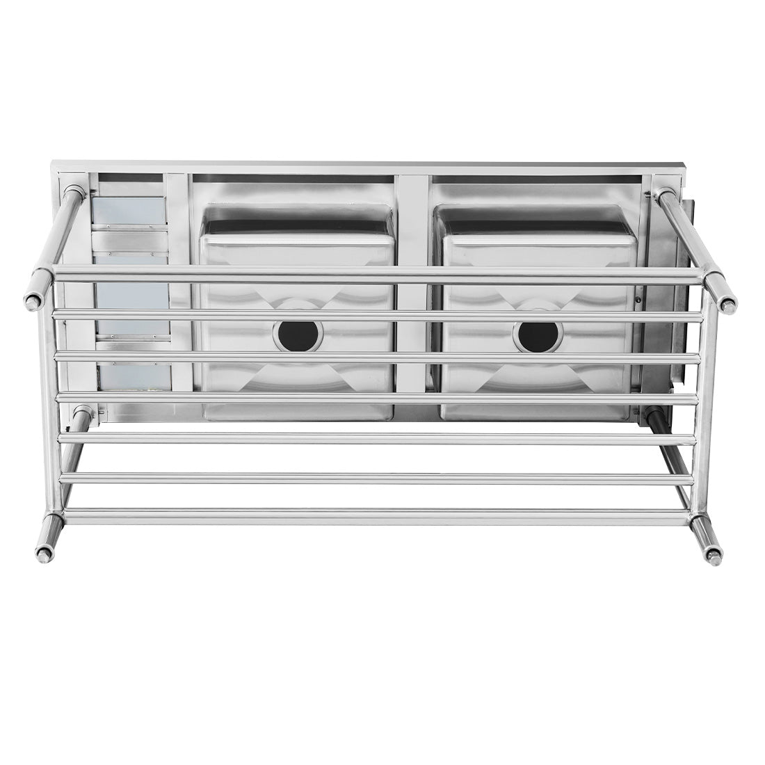 Modular Systems DSBD7-1500R/A Right Inlet Double Sink Dishwasher Bench