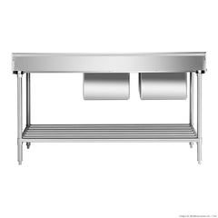 Modular Systems Left Inlet Double Sink Dishwasher Bench