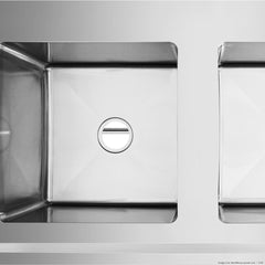 Modular Systems Left Inlet Double Sink Dishwasher Bench