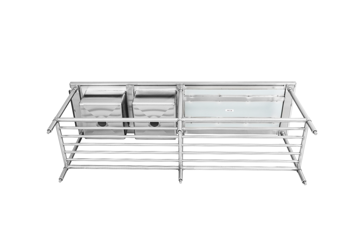 Modular Systems DSBD7-2400L/A Left Inlet Double Sink Dishwasher Bench