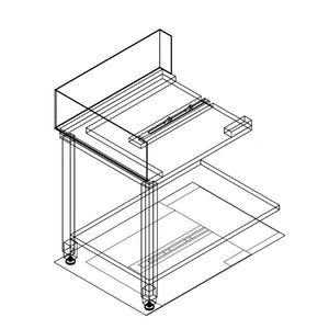 Fagor Stainless Steel Corner Bench W/ Introduction Of Baskets By The Left Side E-90I