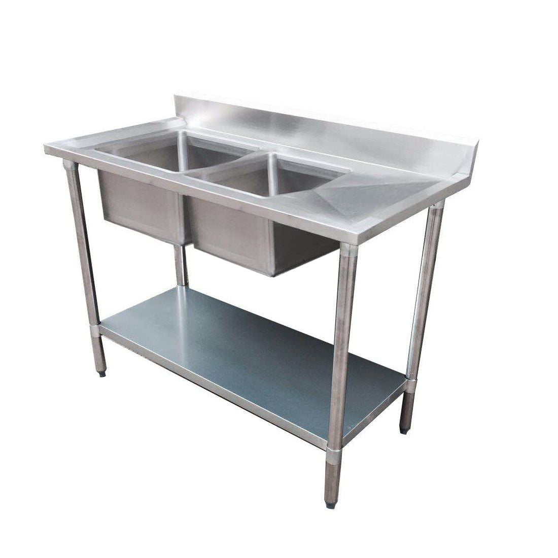 F.H.E 304 Grade Economic Range Double Sink Benches