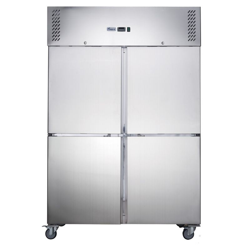 FED-X S/S Four Door Upright Fridge 1200L XURC1200S2V